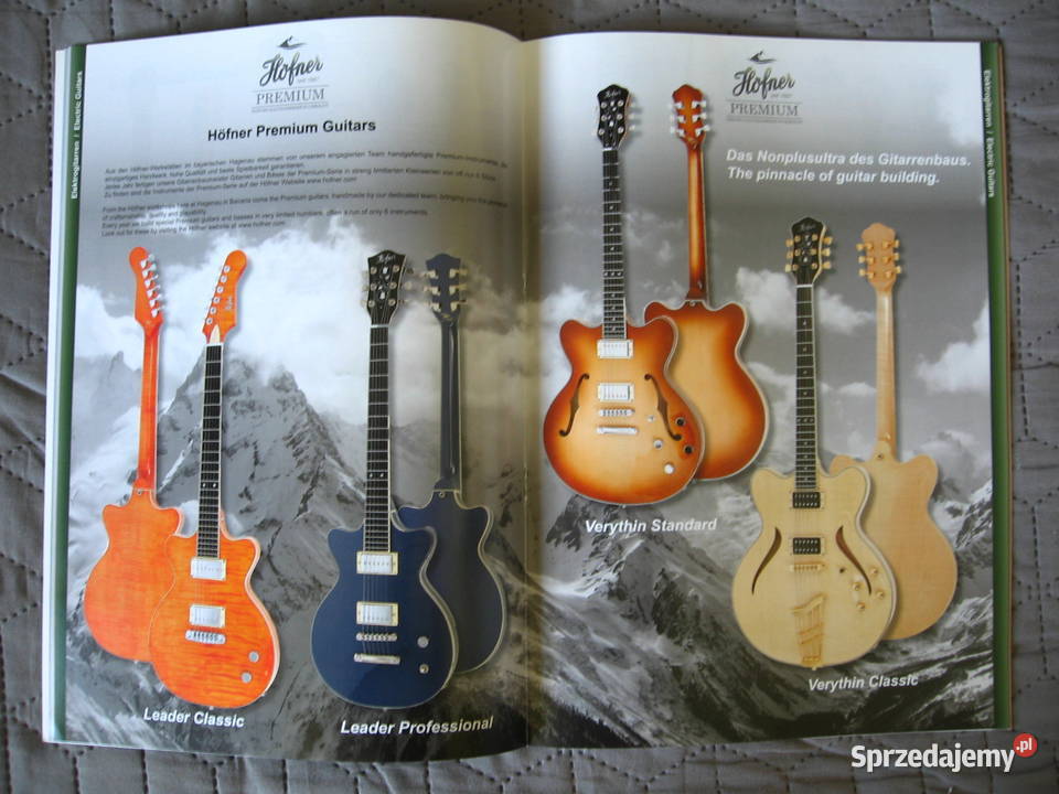 Hofner 2020 Confidental guitar catalog katalog pomorskie Kępice