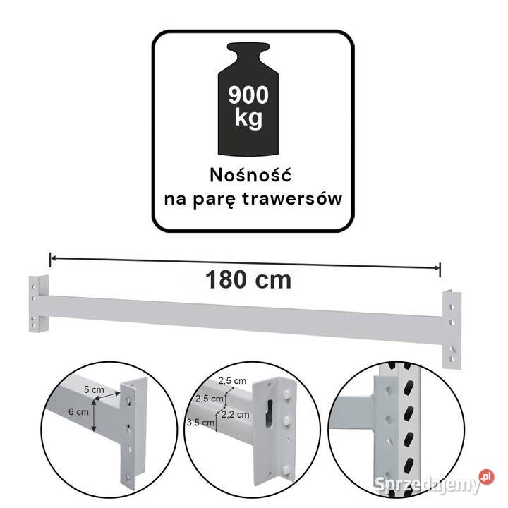 Trawers schodkowy MAGO HX L180 65 nośność 900