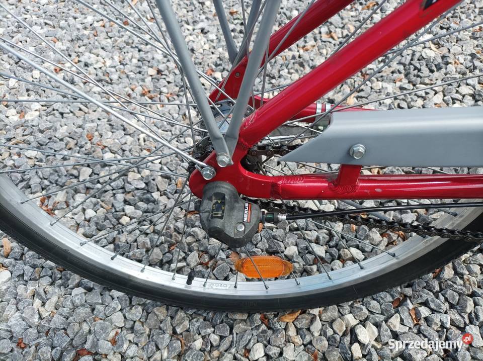 Rower damsko męski 26 koła LED oświetlenie3 Czerwonka-Gozdów
