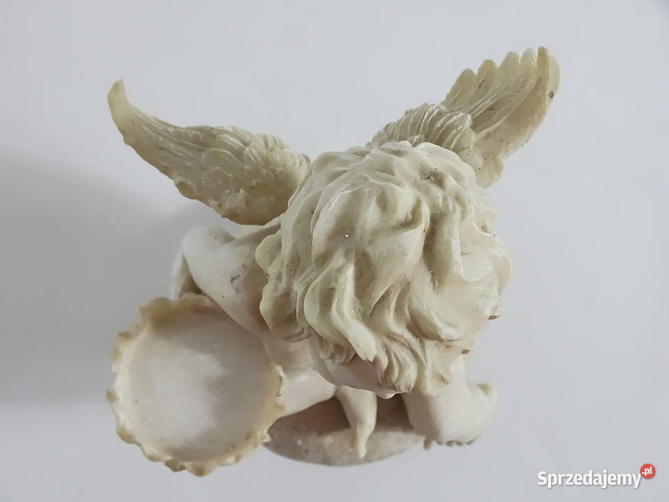 Urocza Figurka Aniołka Puto na Kuli Klasyczna Biłgoraj