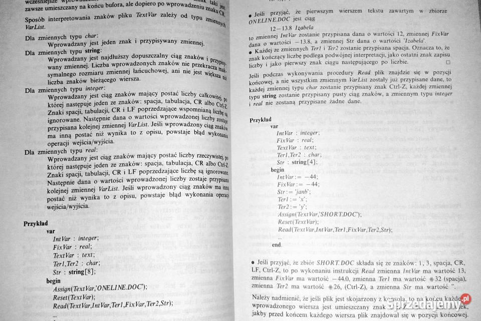 Turbo Pascal z grafiką IBM PC Mikrokomputery J miękka Chełm