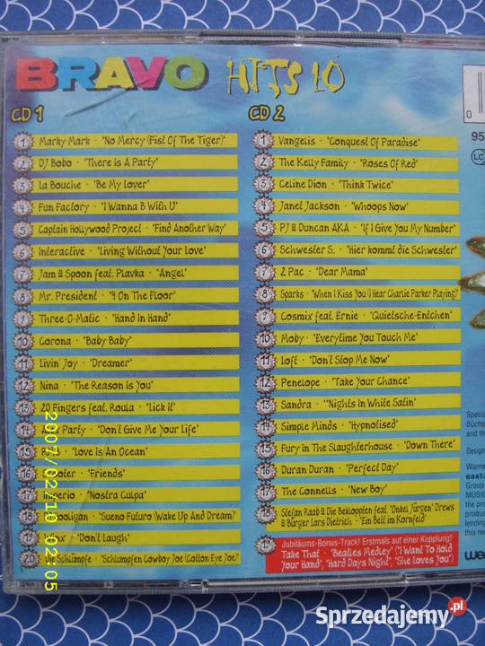 Składanka CD BRAWO HITS 10 2 CD 1995 pop Wołów