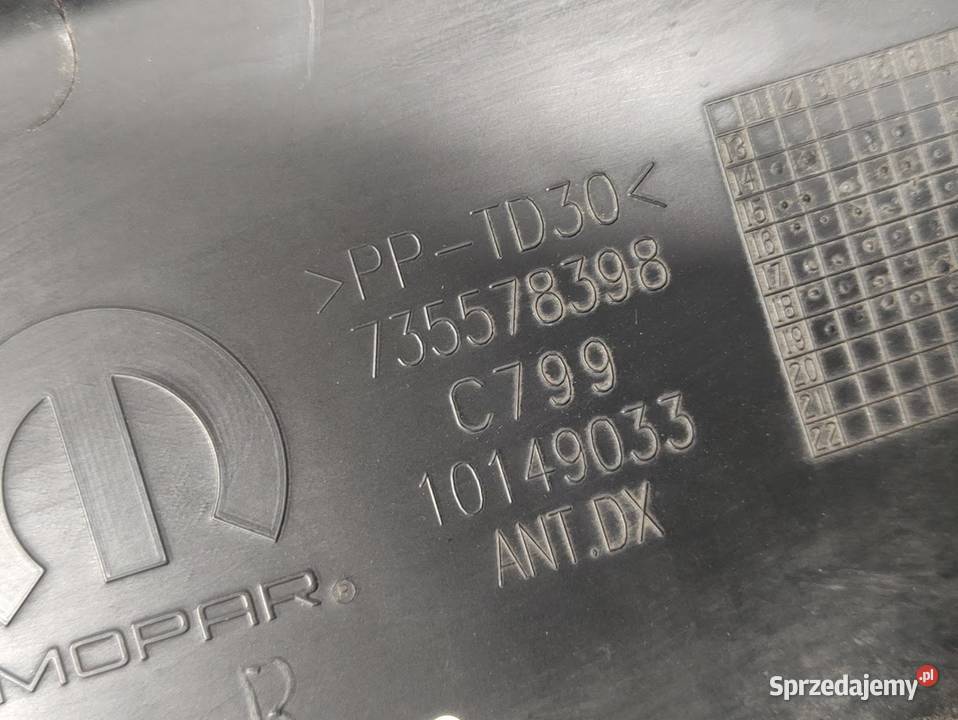 Listwa Drzwi Prawy Przód Jeep Renegade 735578398