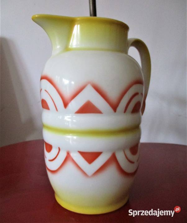 Art Deco Dzban Dzbanek Oscar Schaller lata 30 Nieporęt