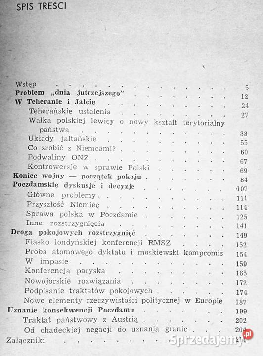 Poczdamski ład pokojowy Włodzimierz T Kowalski Chełm sprzedam