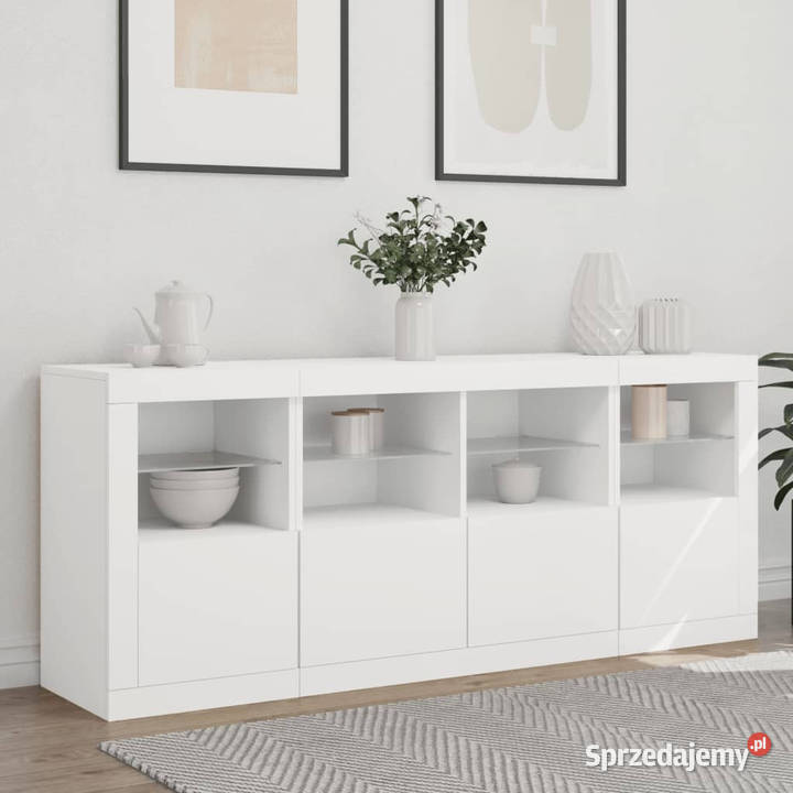 Szafka z oświetleniem LED biała 163x37x67 Dom i Ogród sprzedam