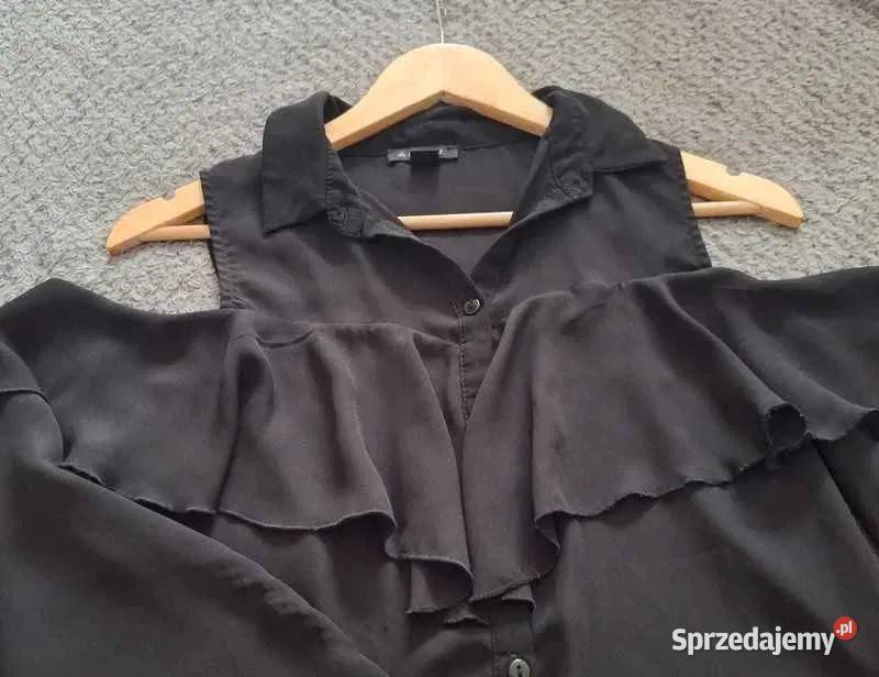 Czarny zestaw 2x sukienka i koszula z odkrytymi Spódnice i sukienki