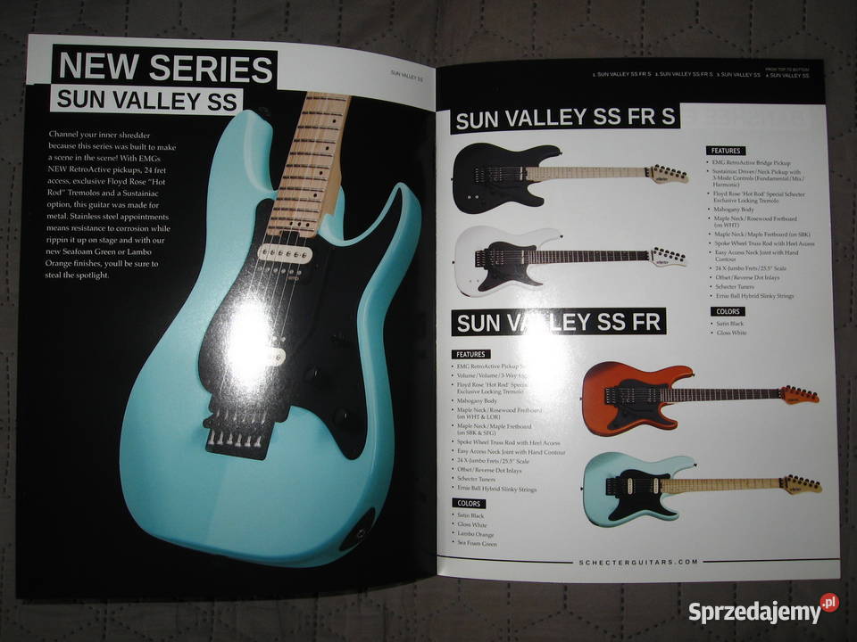 Schecter Guitar Research For 2017 katalog gitar pomorskie Kępice sprzedam