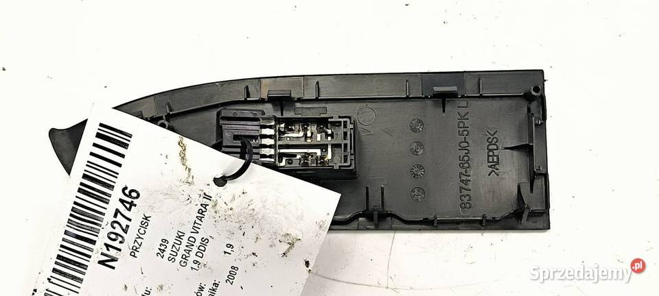 PRZYCISK SUZUKI GRAND VITARA II 8374765J05PK osobowe kujawsko-pomorskie Lipno sprzedam