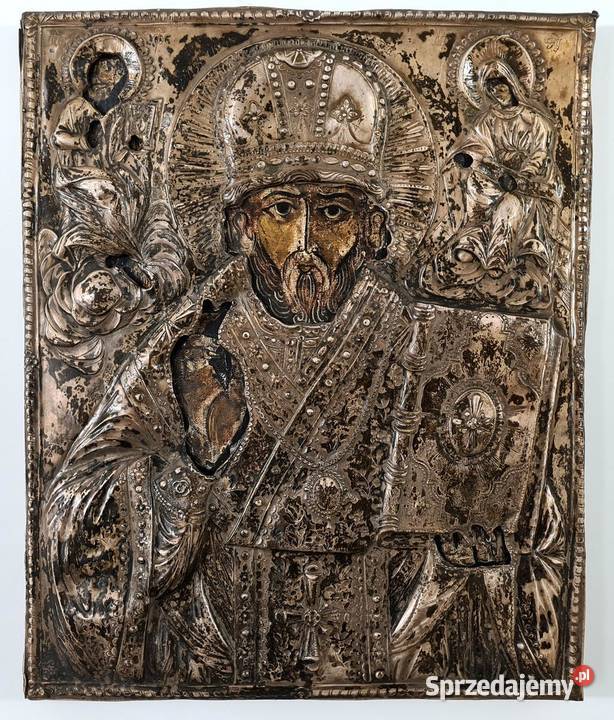 Ikona Święty Mikołaj z Miry Cudotwórca 0023 Warszawa