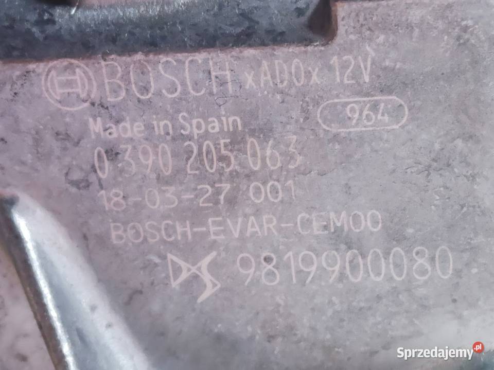 Silniczek Wycieraczki Tył Citroen DS7 1722 Pleszew