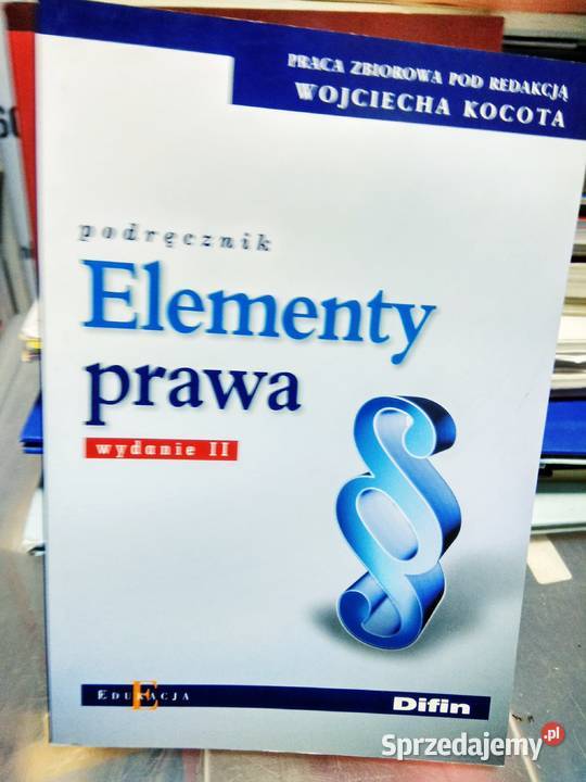 Elementy prawa Difin Antykwariat mazowieckie Warszawa