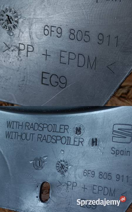 SEAT ARONA NADKOLE LEWY PRZÓD 6F9805911 Pleszew