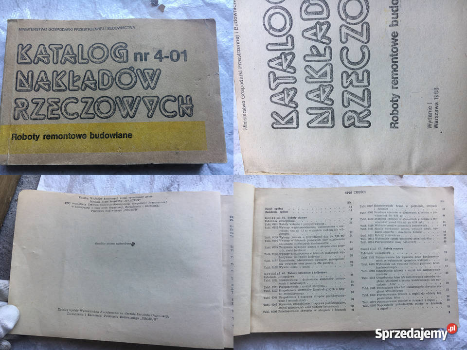 Katalog Nakładów Rzeczowych KNR 401 Roboty Poznań
