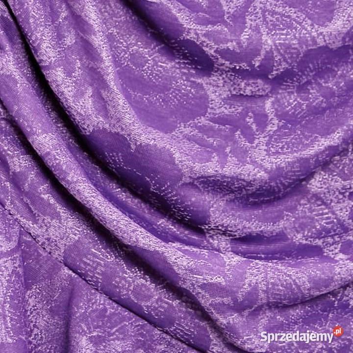 Zara piękna żakardowa drapowana lawendowa Warszawa