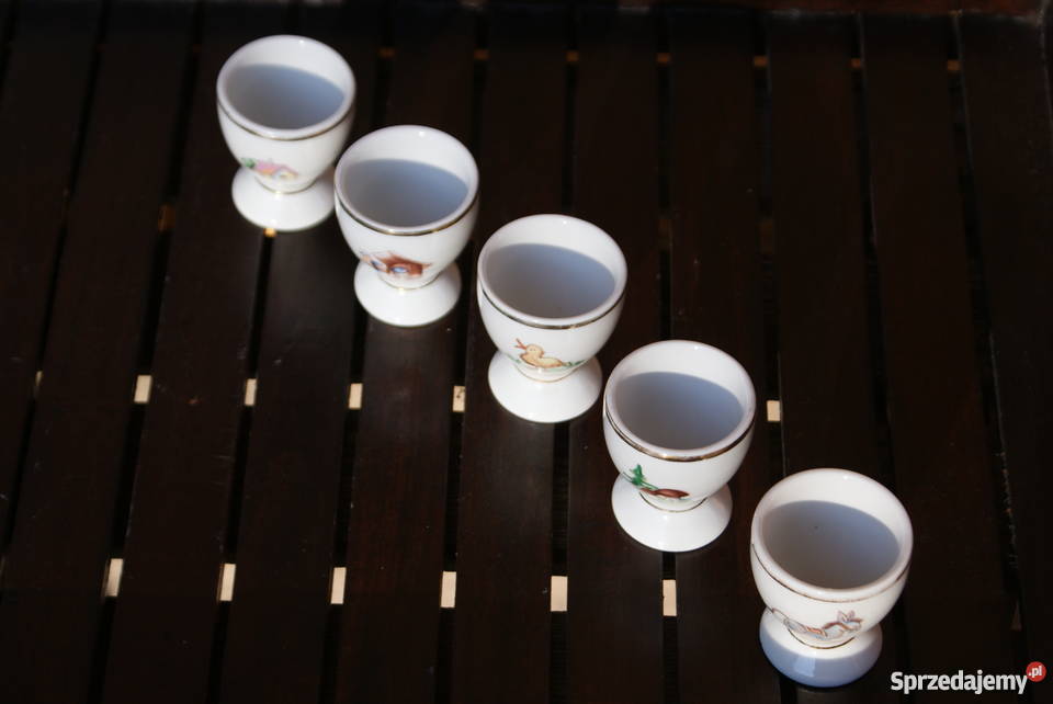 Porcelanowe kieliszki podstawki do jajek Akcesoria kuchenne Warszawa