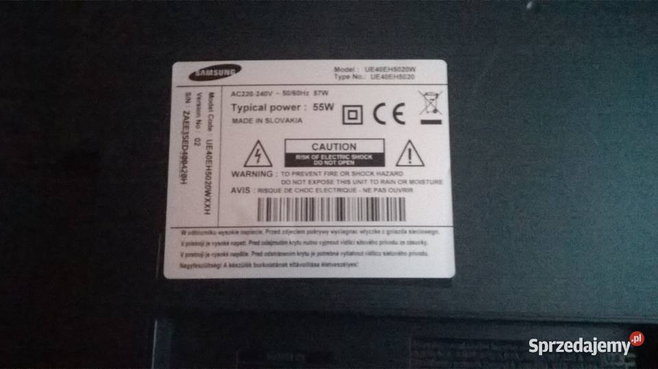 tv led Samsung 40 UE40EH5020W Ustka