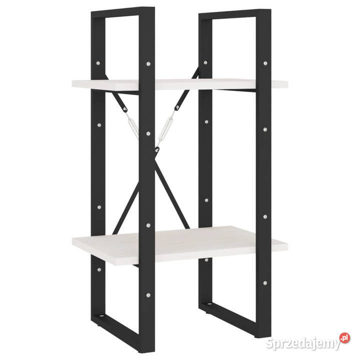 Regał 2 półki biały 40x30x70 lite drewno sosnowe Warszawa