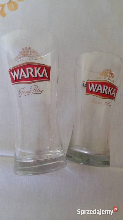 Szklanka do piwa WARKA 2 sztuki łódzkie Łódź