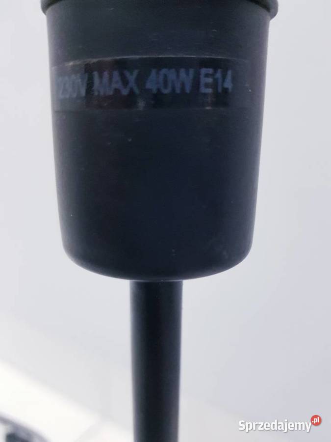 Stara dekoracyjna lampa z abażurowym defektem śląskie