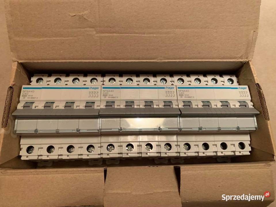 Hager breaker nfn440 4 poles 40 a 6 kaccurve mazowieckie Warszawa