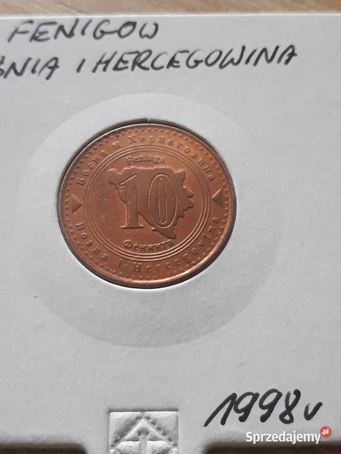 10 Fenigów Bośnia i Hercegowina 1998 r Konin