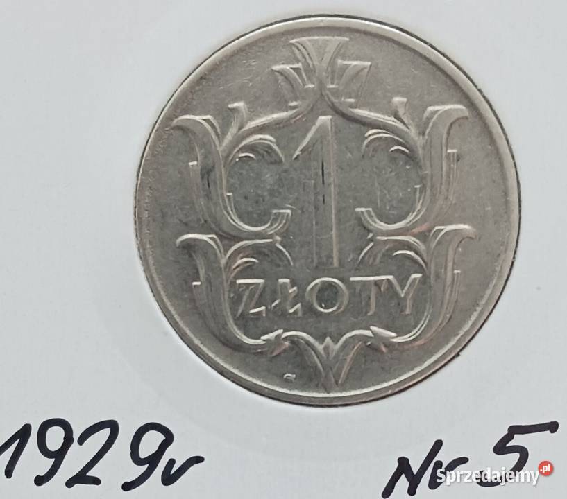 1 Złoty 1929 r 5 Konin
