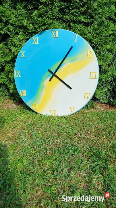 Zegar z żywicy 50 Polerowany Lublin