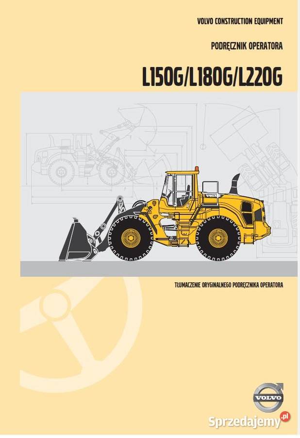 DTR Instrukcja VOLVO L150G 180G 220G