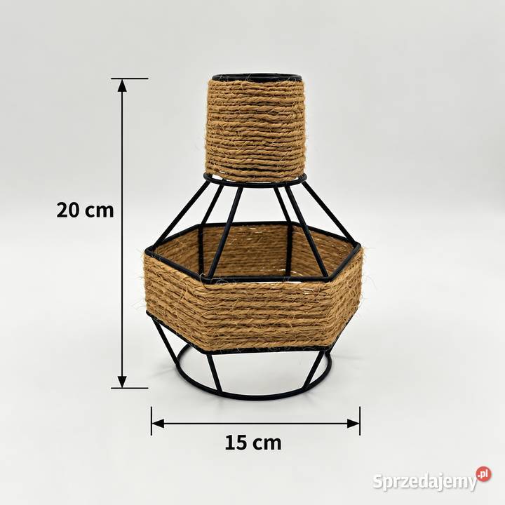 Lampa sufitowa wiszaca lniana LSP01 Siedlec