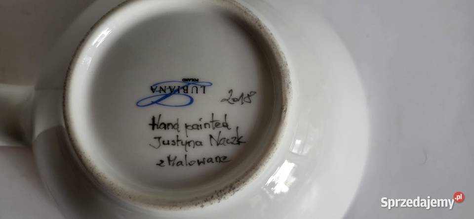 Misa Miska ceramika ręcznie malowana pomorskie Sierakowice