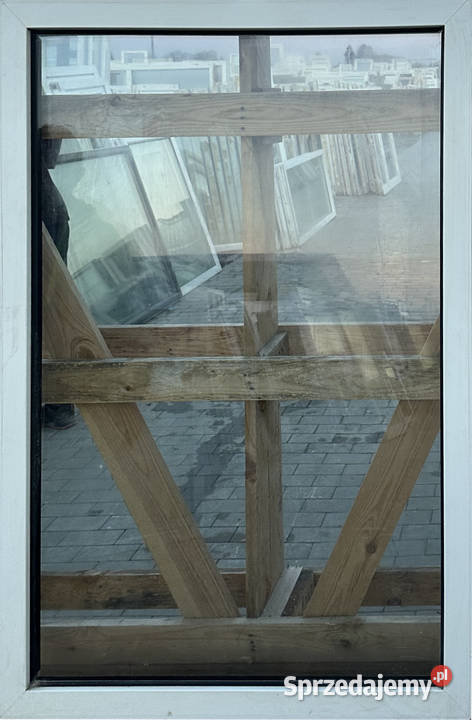 OKNA KacprzaK Witryna 91X129 FIX Używany PCV Okna ścienne
