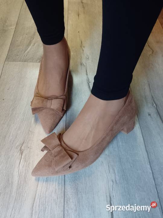 40 Beżowe czółenka wieczorowe NOWE Kraków