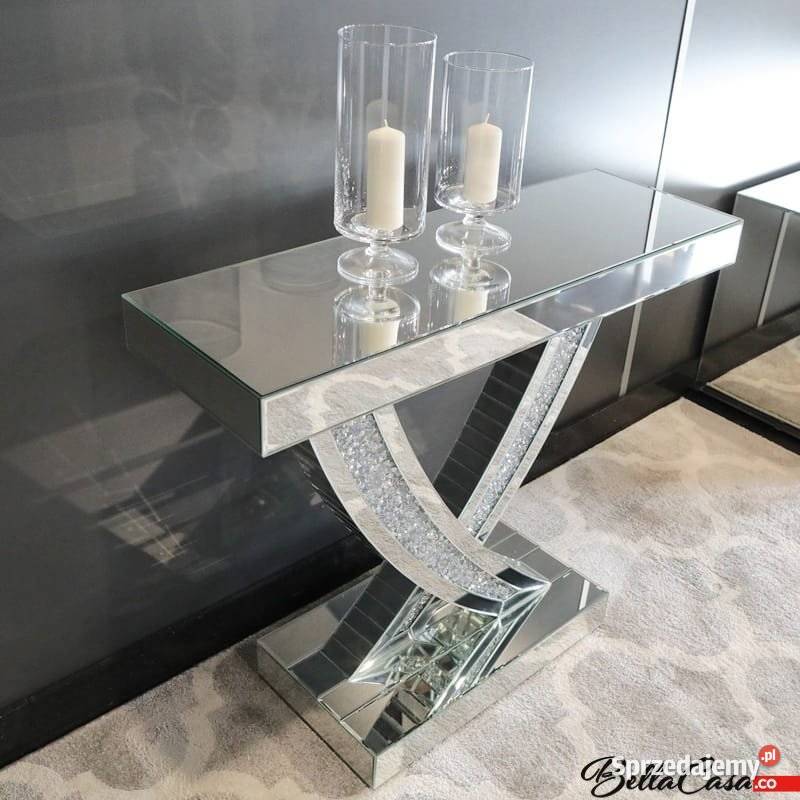 KONSOLA GLAMOUR TOALETKA SZKLANA F0544 90X30X75 90cm