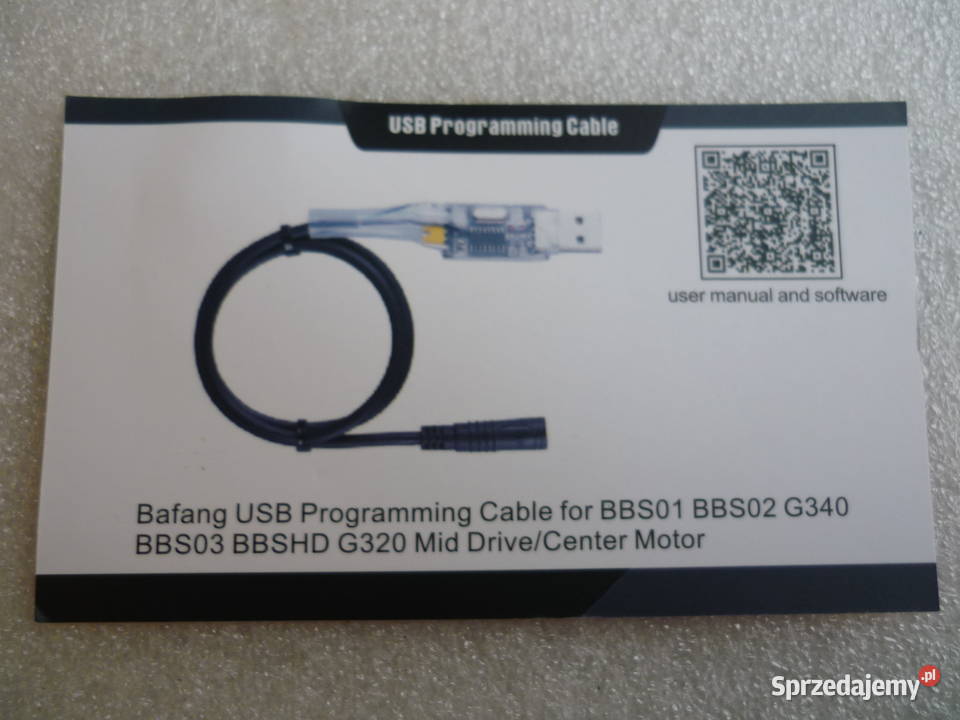 Kabel do programowania USB DO BAFANG BBS01 BBS02 Szczodrochowo