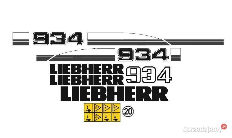 Naklejki oklejenie naklejka LIEBHERR 934 Janików