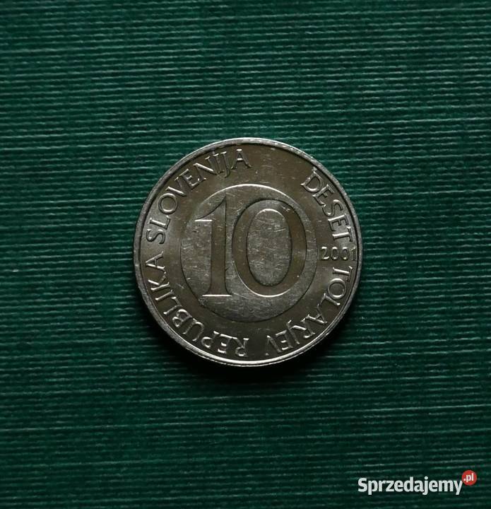 SŁOWENIA 10 tolarów 2001r