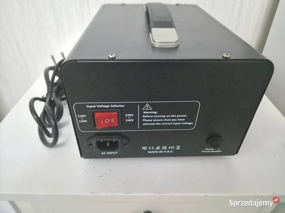 Transformator Napięcia 110V Do 220V Wyłącznikiem Głogów