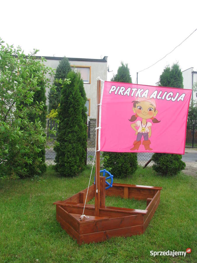 piaskownica drewniana małego Pirata