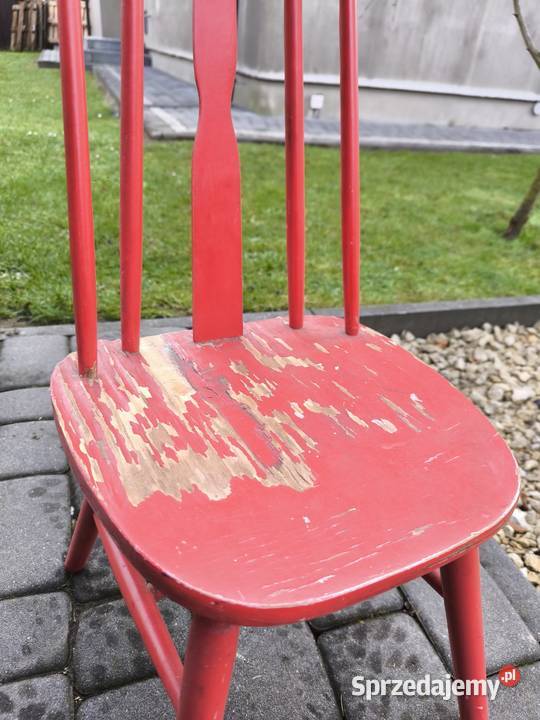 Krzesło mały patyczak orginal lata okresu PRL Radomsko