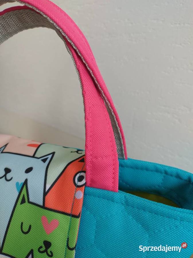 Różowa Torebka Koszyk w KOTKI handmade Moda i Styl małopolskie Kraków