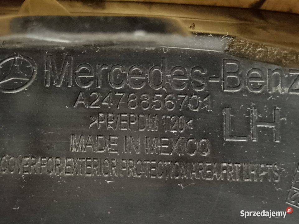 MERCEDES GLB X247 KRATKA HALOGENU LEWY PRZÓD PDC osobowe