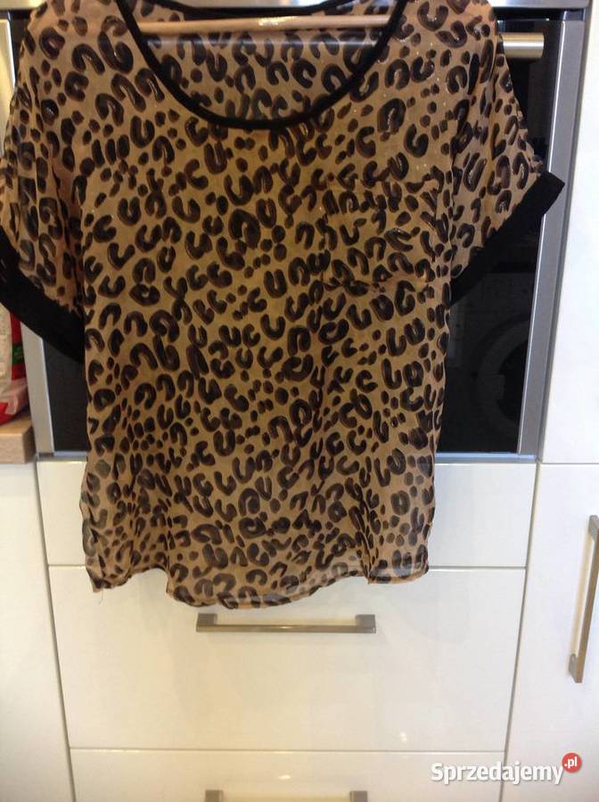 Bluzka Panterka Mgiełka Damska M Zwierzęcy Print lubuskie Nowa Sól