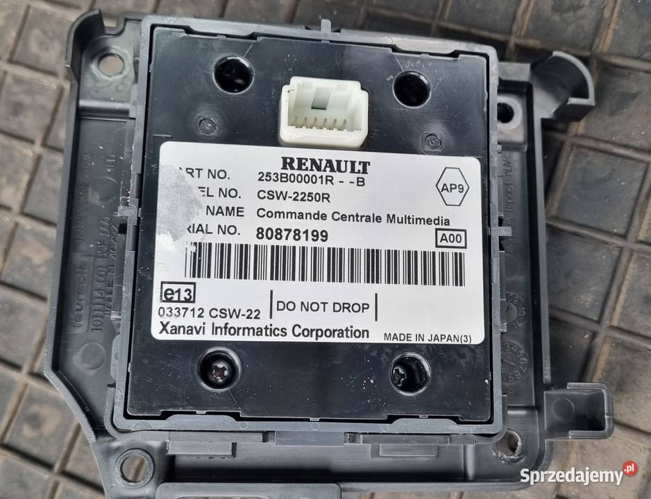 Panel sterowania nawigacji Carminat DVD Megane Łask