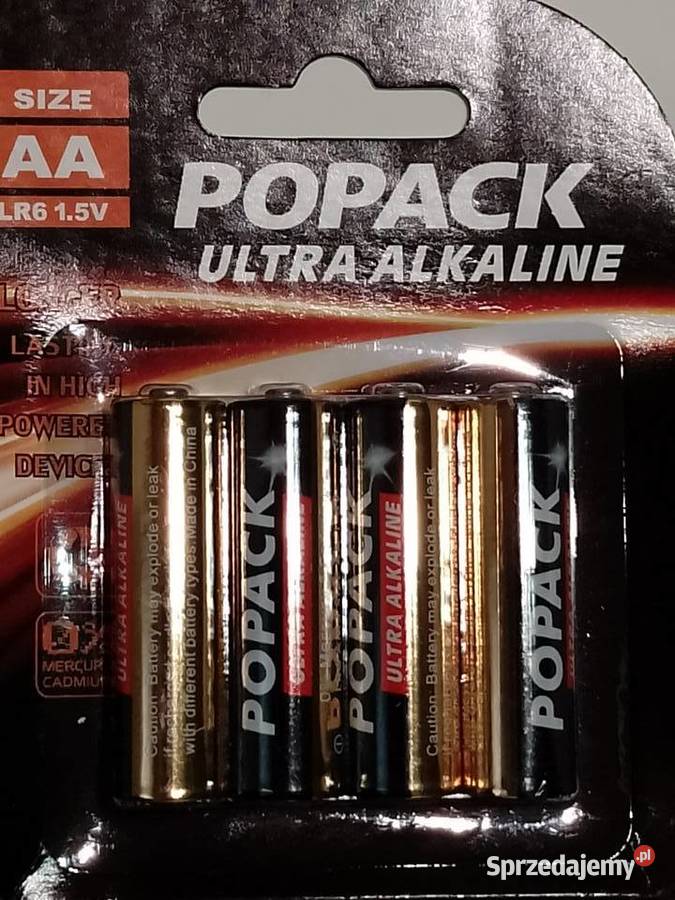 Baterie alkaliczne Popack Ultra Alkaline AA LR6 Białystok