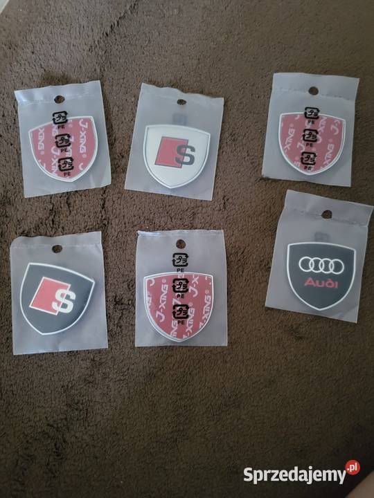 Emblematy znaczki Audi zestaw 2 sztuki śląskie Gliwice