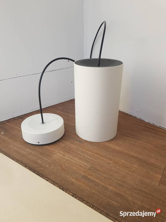 Lampa wisząca TUBA biała pojedyńcza LIRIO Warszawa