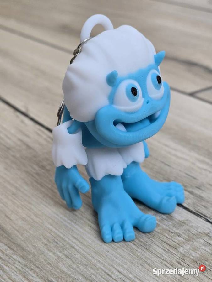 Wesoły Brelok Yeti 3d Druk3d Keychain fidget Uniseks Chełm