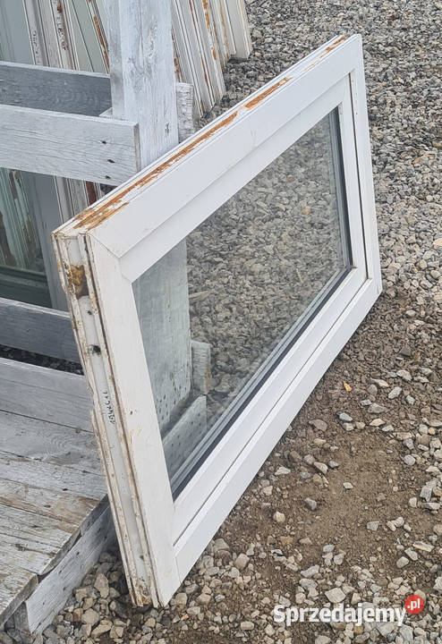 OKNO KacprzaK 124x61 Okna Używane Plastikowe PCV Okna ścienne Lublin