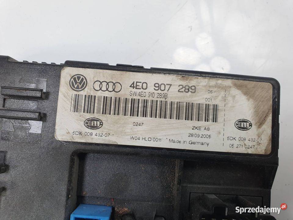 MODUŁ AUDI A8 D3 4E0907289